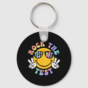 The Test Testing Day Retro Motivational Teacher St Key Ring