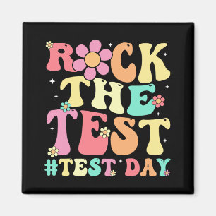 The Test Testing Day Retro Motivational Teacher St Magnet