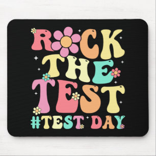The Test Testing Day Retro Motivational Teacher St Mouse Mat
