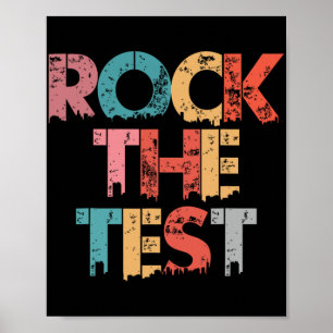 The Test Vintage Teacher Test Day Testing Day Teac Poster