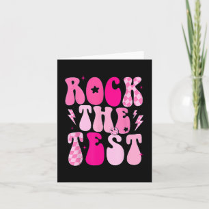 The Test Vintage Test Day Funny Testing Day Teache Card