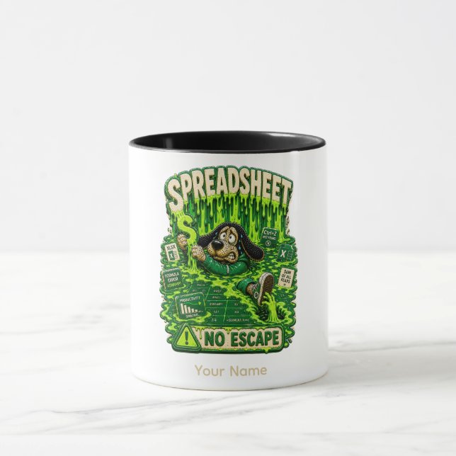The Test Was Easy For Someone Funny Spreadsheet Mug (Center)