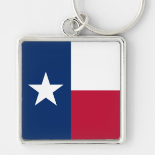 The Texan Lone Star State Flag of Texas Key Ring