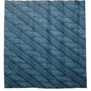 the texture of the knitted fabric, light blue colo shower curtain