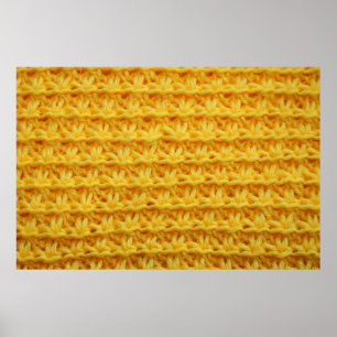 the texture of the knitted fabric with a striped d poster