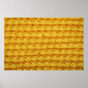 the texture of the knitted fabric with a striped d poster