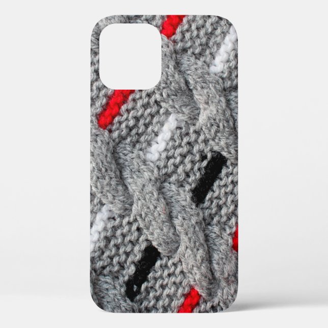 the texture of the knitted fabric with a striped p Case-Mate iPhone case (Back)