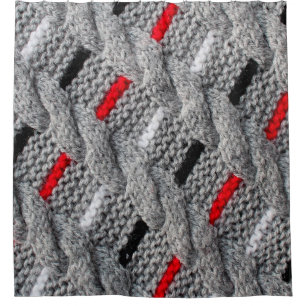 the texture of the knitted fabric with a striped p shower curtain