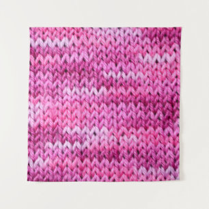the texture of the knitted fabric with striped pat tapestry
