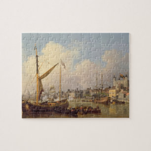 The Thames and the Tower of London supposedly on t Jigsaw Puzzle