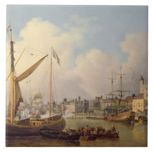The Thames and the Tower of London supposedly on t Tile