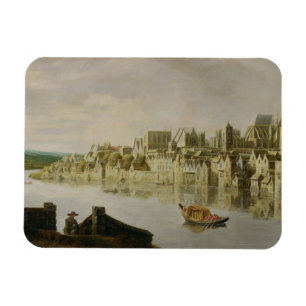 The Thames at Westminster Stairs, c.1630 (oil on p Magnet