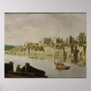 The Thames at Westminster Stairs, c.1630 (oil on p Poster