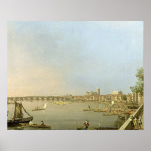 The Thames from the Terrace of Somerset House, loo Poster