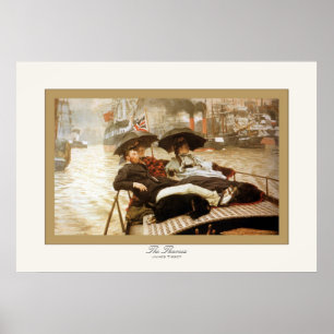 The Thames ~ James Tissot ~ Fine Art Poster