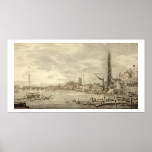 The Thames Looking towards Westminster from near Y Poster