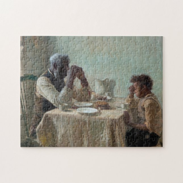 The Thankful Poor, 1894 by Henry Ossawa Tanner Jigsaw Puzzle (Horizontal)