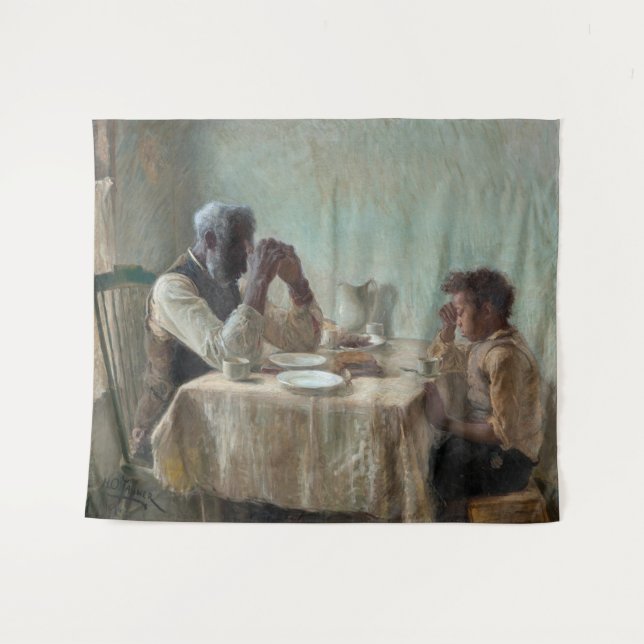 The Thankful Poor, 1894 by Henry Ossawa Tanner Tapestry (Front (Horizontal))