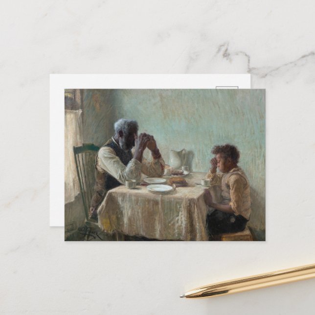 The Thankful Poor by Henry Ossawa Tanner Postcard (Front/Back In Situ)