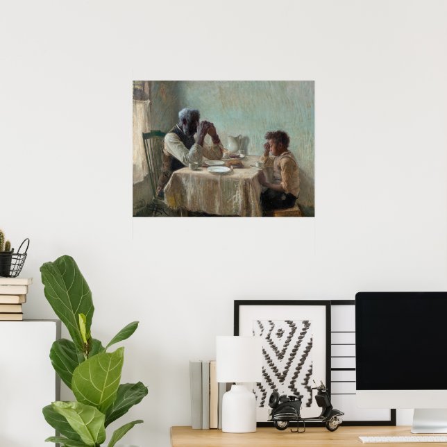 The Thankful Poor by Henry Ossawa Tanner Poster (Home Office)