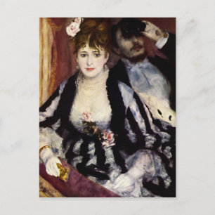 The Theatre Box by Renoir Impressionist Painting Postcard