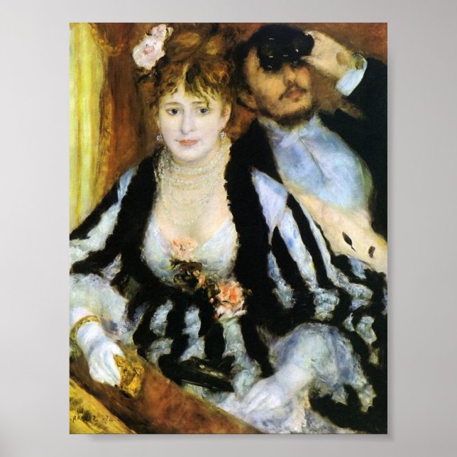 The Theatre Box by Renoir Poster (Front)