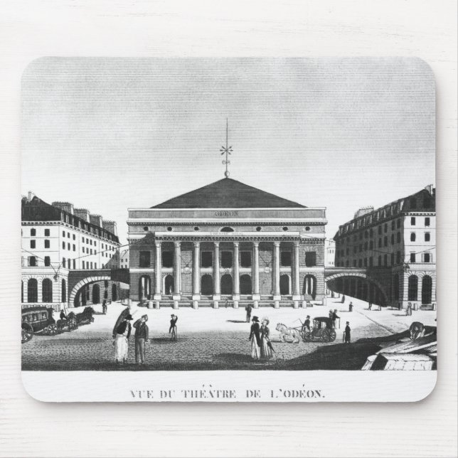 The Theatre de l'Odeon, c.1830 Mouse Mat (Front)
