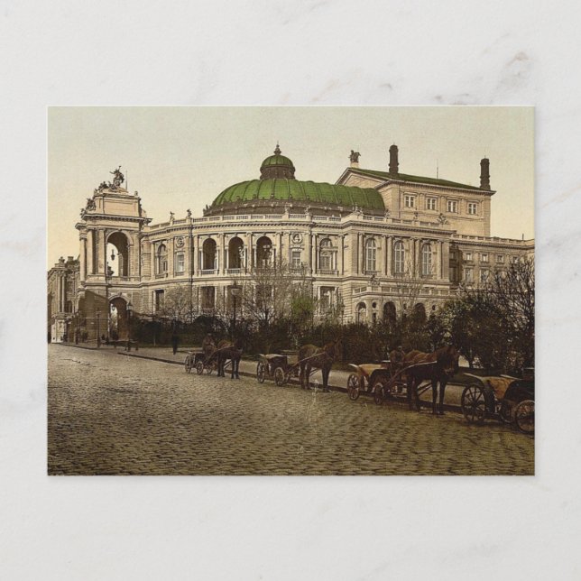The Theatre, Odessa, Russia, (i.e., Ukraine) class Postcard (Front)