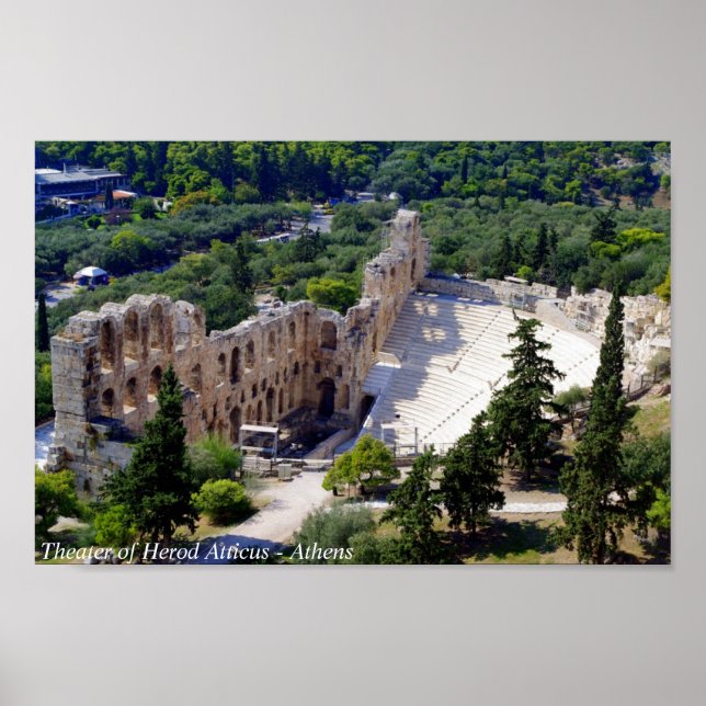 The theatre of Herod Atticus - Athens Poster (Front)