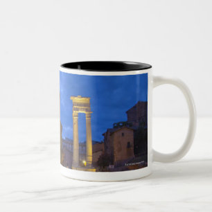 The Theatre of Marcellus in Rome at night Two-Tone Coffee Mug