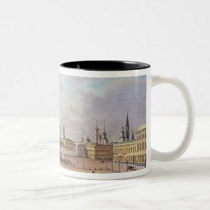 The Theatre Square in Moscow Two-Tone Coffee Mug