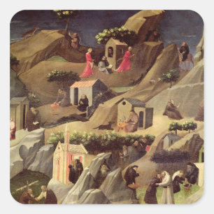 The Thebaid, c.1410 Square Sticker