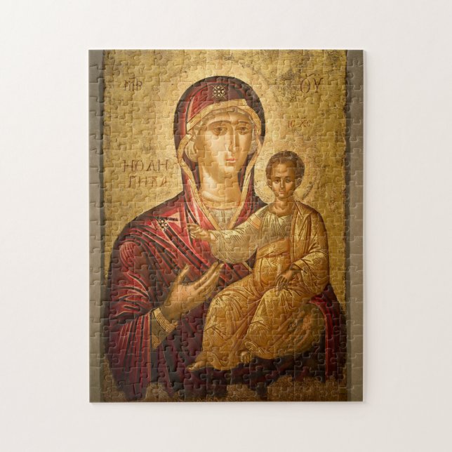 The Theotokos and the Child Christ Jigsaw Puzzle (Vertical)