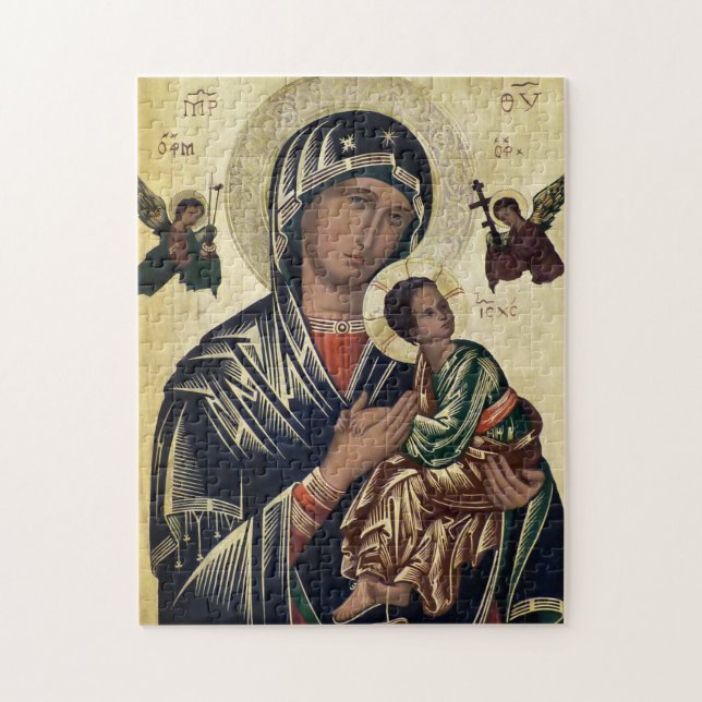 The Theotokos and the Child Christ Jigsaw Puzzle (Vertical)