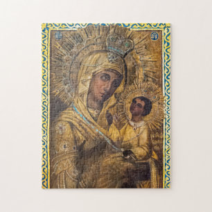 The Theotokos and the Christ Child Orthodox Icon Jigsaw Puzzle