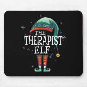 The Therapist Elf Xmas Matching Elf Family For Chr Mouse Mat