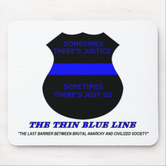 The Thin Blue Line Mouse Mat