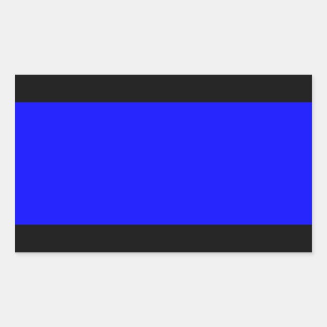 The Thin Blue Line Rectangular Sticker (Front)