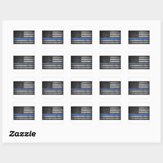 The Thin Blue Line Square Sticker