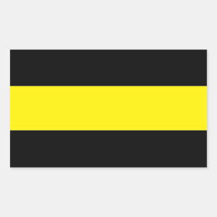 The Thin Gold Line Rectangular Sticker