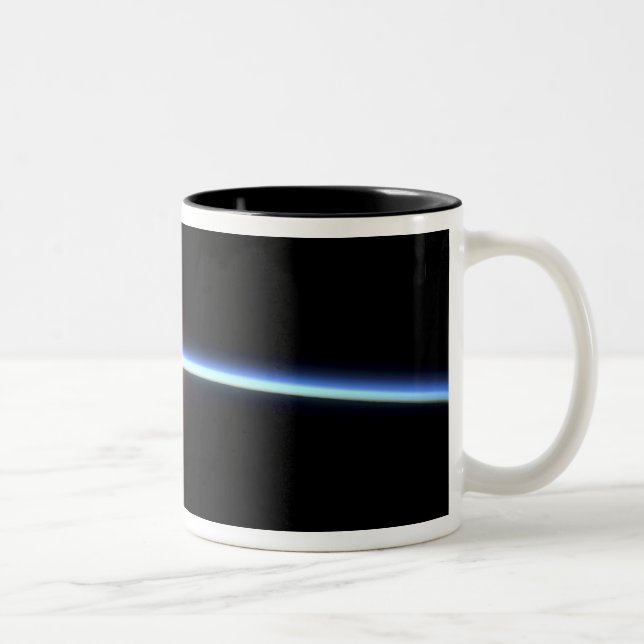 The thin line of Earth's atmosphere 2 Two-Tone Coffee Mug (Right)