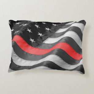 The Thin  Red Line Decorative Cushion