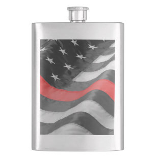 The Thin Red Line Hip Flask