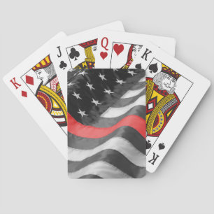 The Thin  Red Line Playing Cards