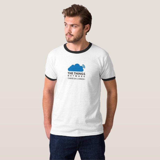 The Things Network SKG Men's Basic Ringer T-Shirt (Front Full)