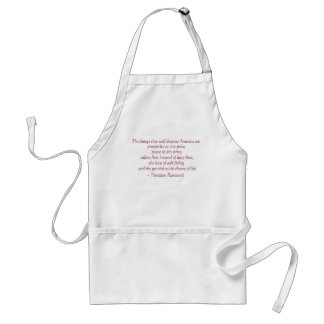The things that will destroy America..... Standard Apron