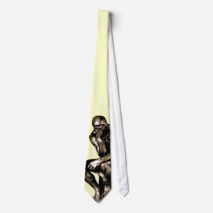 The Thinker by Auguste Rodin - Tie