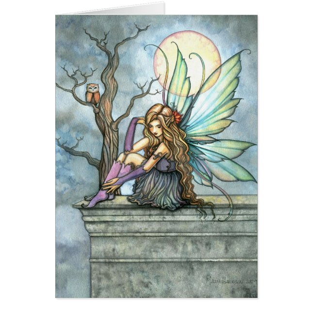 The Thinker Fairy Card by Molly Harrison (Front)