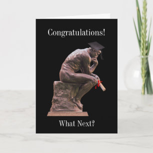 The Thinker Graduate Congratulations Card