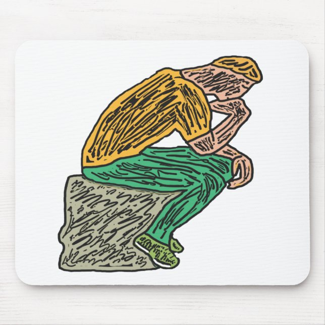 The Thinker Mouse Mat (Front)
